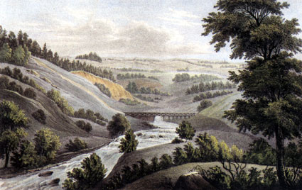 Mid 1840's. Rajajoki or Siestarjoki River
